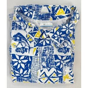 Columbia Men's XXL PFG Button-Down Short Sleeve Shirt